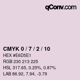 Código de color: CMYK 0 / 7 / 2 / 10 | qconv.com