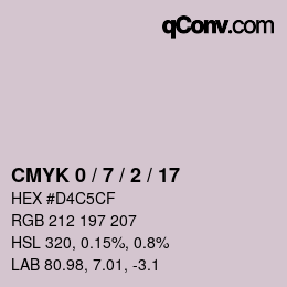 Color code: CMYK 0 / 7 / 2 / 17 | qconv.com