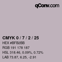 Color code: CMYK 0 / 7 / 2 / 25 | qconv.com