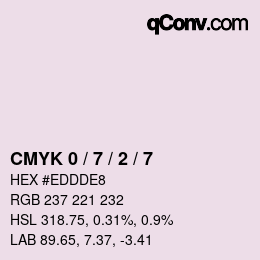 Color code: CMYK 0 / 7 / 2 / 7 | qconv.com