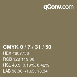 Color code: CMYK 0 / 7 / 31 / 50 | qconv.com