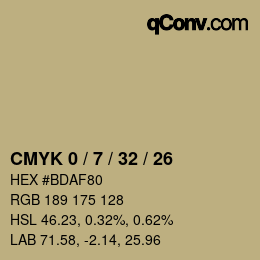 Color code: CMYK 0 / 7 / 32 / 26 | qconv.com