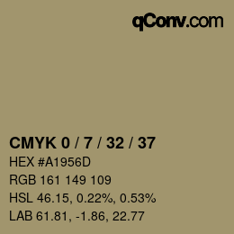 Color code: CMYK 0 / 7 / 32 / 37 | qconv.com