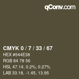Color code: CMYK 0 / 7 / 33 / 67 | qconv.com