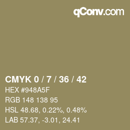 Color code: CMYK 0 / 7 / 36 / 42 | qconv.com