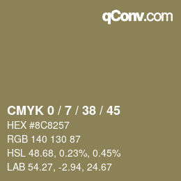 Color code: CMYK 0 / 7 / 38 / 45 | qconv.com