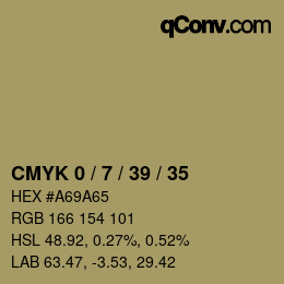 Color code: CMYK 0 / 7 / 39 / 35 | qconv.com