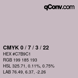 Color code: CMYK 0 / 7 / 3 / 22 | qconv.com