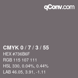 Color code: CMYK 0 / 7 / 3 / 55 | qconv.com