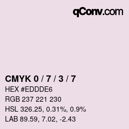 Color code: CMYK 0 / 7 / 3 / 7 | qconv.com
