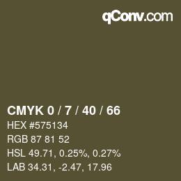 Color code: CMYK 0 / 7 / 40 / 66 | qconv.com