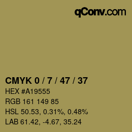 颜色代码: CMYK 0 / 7 / 47 / 37 | qconv.com