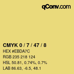Color code: CMYK 0 / 7 / 47 / 8 | qconv.com