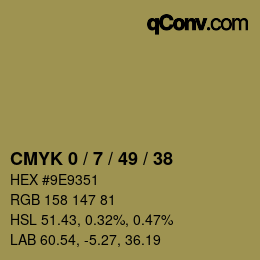 Color code: CMYK 0 / 7 / 49 / 38 | qconv.com