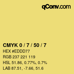 Color code: CMYK 0 / 7 / 50 / 7 | qconv.com