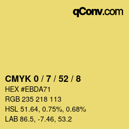 Color code: CMYK 0 / 7 / 52 / 8 | qconv.com