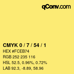 颜色代码: CMYK 0 / 7 / 54 / 1 | qconv.com