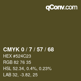 Color code: CMYK 0 / 7 / 57 / 68 | qconv.com