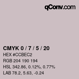 Color code: CMYK 0 / 7 / 5 / 20 | qconv.com