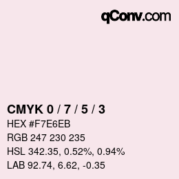 Color code: CMYK 0 / 7 / 5 / 3 | qconv.com