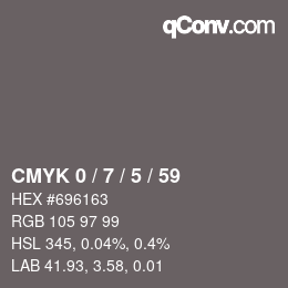 Color code: CMYK 0 / 7 / 5 / 59 | qconv.com