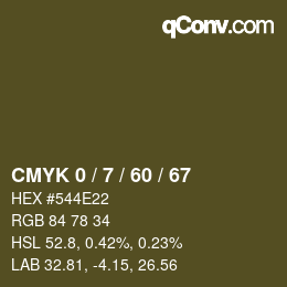 Color code: CMYK 0 / 7 / 60 / 67 | qconv.com