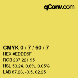 Color code: CMYK 0 / 7 / 60 / 7 | qconv.com