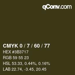 Color code: CMYK 0 / 7 / 60 / 77 | qconv.com