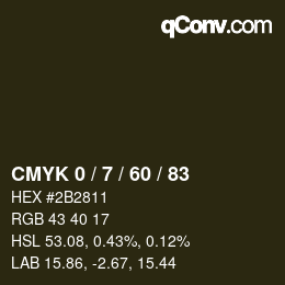 Color code: CMYK 0 / 7 / 60 / 83 | qconv.com