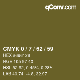 Color code: CMYK 0 / 7 / 62 / 59 | qconv.com