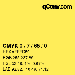 Color code: CMYK 0 / 7 / 65 / 0 | qconv.com