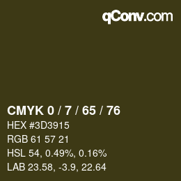 Color code: CMYK 0 / 7 / 65 / 76 | qconv.com