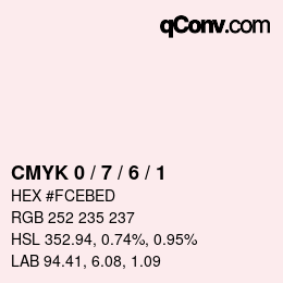 Color code: CMYK 0 / 7 / 6 / 1 | qconv.com