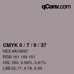 Código de color: CMYK 0 / 7 / 6 / 37 | qconv.com