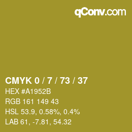 Color code: CMYK 0 / 7 / 73 / 37 | qconv.com