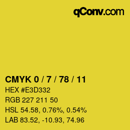 Color code: CMYK 0 / 7 / 78 / 11 | qconv.com
