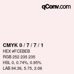 Color code: CMYK 0 / 7 / 7 / 1 | qconv.com