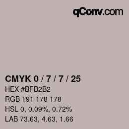 Color code: CMYK 0 / 7 / 7 / 25 | qconv.com