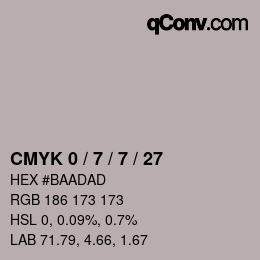 Color code: CMYK 0 / 7 / 7 / 27 | qconv.com