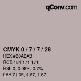 Color code: CMYK 0 / 7 / 7 / 28 | qconv.com