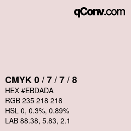 Color code: CMYK 0 / 7 / 7 / 8 | qconv.com