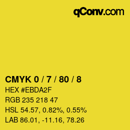 Color code: CMYK 0 / 7 / 80 / 8 | qconv.com