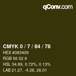Color code: CMYK 0 / 7 / 84 / 78 | qconv.com