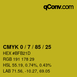 Color code: CMYK 0 / 7 / 85 / 25 | qconv.com