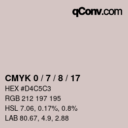 Color code: CMYK 0 / 7 / 8 / 17 | qconv.com