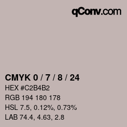 Color code: CMYK 0 / 7 / 8 / 24 | qconv.com