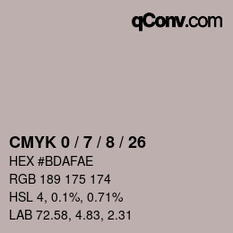 Color code: CMYK 0 / 7 / 8 / 26 | qconv.com