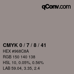 Color code: CMYK 0 / 7 / 8 / 41 | qconv.com