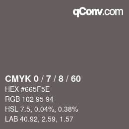 Color code: CMYK 0 / 7 / 8 / 60 | qconv.com