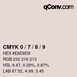 カラーコード: CMYK 0 / 7 / 8 / 9 | qconv.com